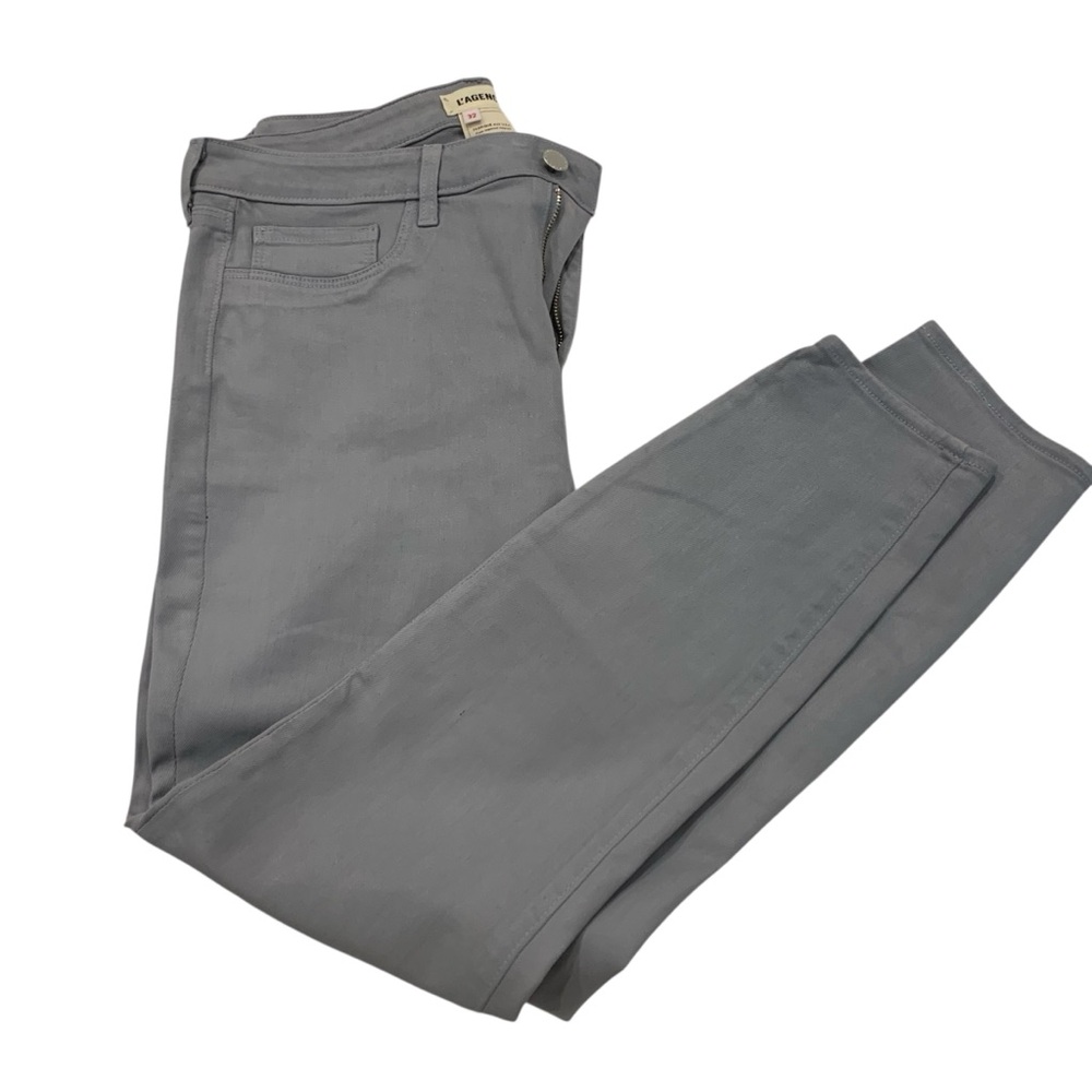 L'AGENCE pale blue Skinny Jeans